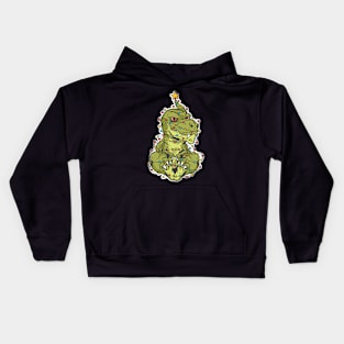 Christmas  T rex Dinosaur Kids Hoodie